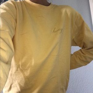 Erica Honey Embroidery Sweatshirt Brandy Melville